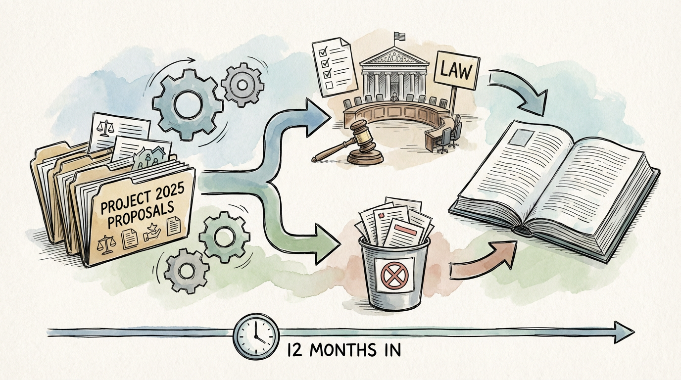 Project 2025 in Practice: What Actually Made It Into Law (And Why Some Didn't)